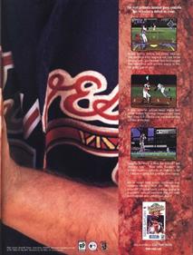 World Series Baseball 98 - Advertisement Flyer - Back Image