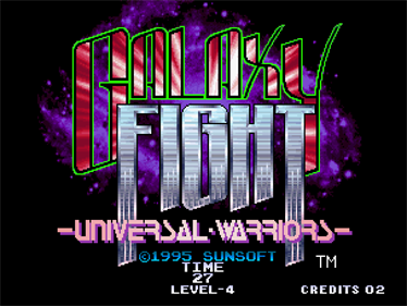 Galaxy Fight: Universal Warriors - Screenshot - Game Title Image