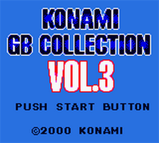 Konami GB Collection: Vol.3 - Screenshot - Game Title Image