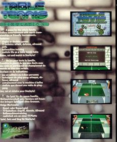 Table Tennis Simulation - Box - Back Image