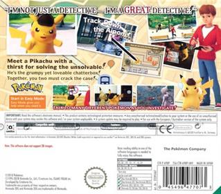 Detective Pikachu - Box - Back Image