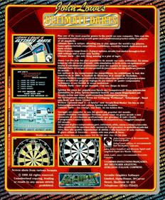 John Lowe's Ultimate Darts - Box - Back Image