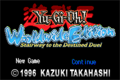 Yu-Gi-Oh! Worldwide Edition: Stairway to the Destined Duel - Screenshot - Game Title Image