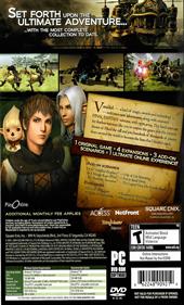Final Fantasy XI Online: Ultimate Collection Seeker's Edition - Box - Back Image