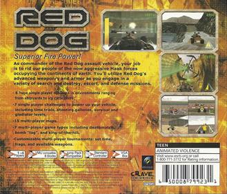 Red Dog: Superior Firepower - Box - Back Image