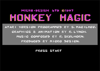 Monkey Magic - Screenshot - Game Title Image