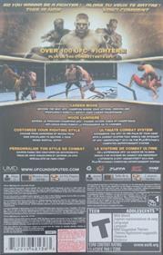 UFC Undisputed 2010 - Box - Back Image