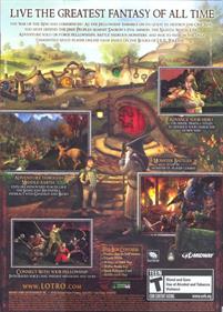 The Lord of the Rings Online - Box - Back Image