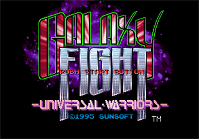 Galaxy Fight: Universal Warriors - Screenshot - Game Title Image