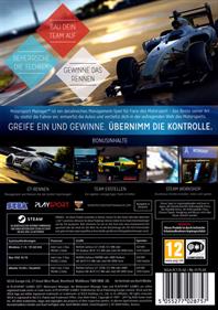 Motorsport Manager - Box - Back Image