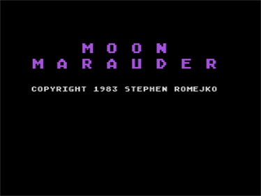 Moon Marauder - Screenshot - Game Title Image