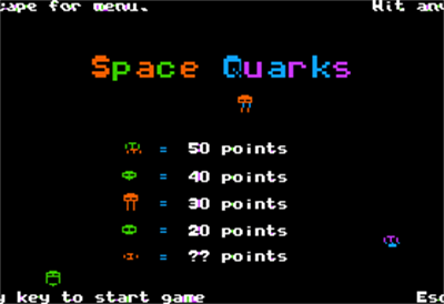 Space Quarks - Screenshot - Game Title Image