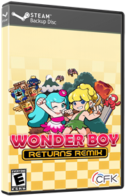 Wonder Boy Returns Remix - Box - 3D Image