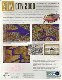 SimCity 2000 - Box - Back Image
