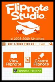 Flipnote Studio - Screenshot - Game Title Image