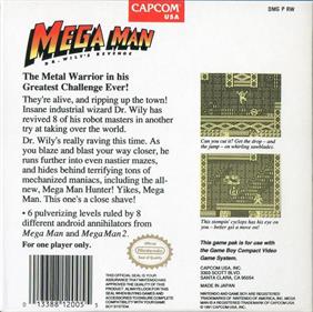 Mega Man: Dr. Wily's Revenge - Box - Back Image