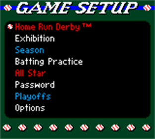All-Star Baseball 2000 - Screenshot - Game Select Image