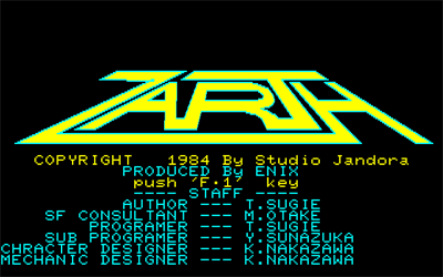 Zarth - Screenshot - Game Title Image