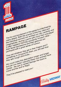 Rampage - Advertisement Flyer - Back Image