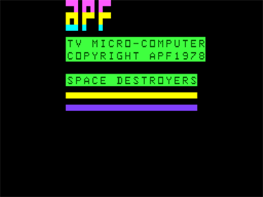 Space Destroyers - Screenshot - Game Title Image