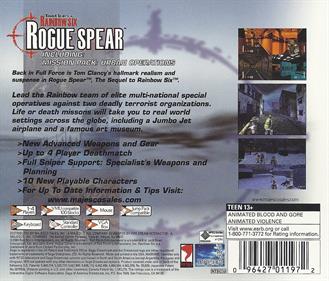 Tom Clancy's Rainbow Six: Rogue Spear - Box - Back Image