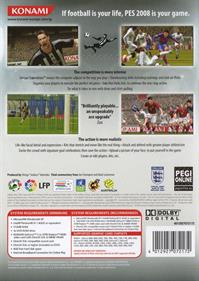 PES 2008: Pro Evolution Soccer - Box - Back Image