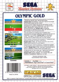 Olympic Gold: Barcelona '92 - Box - Back Image