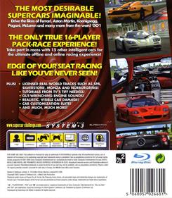 SuperCar Challenge - Box - Back Image