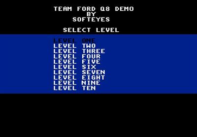 Team Ford Q8 - Screenshot - Game Select Image