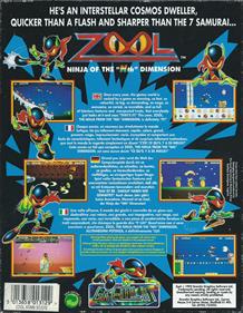 Zool: Ninja of the 'Nth' Dimension - Box - Back Image