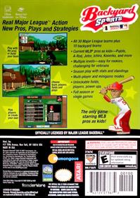 Backyard Sports: Baseball 2007 - Box - Back Image