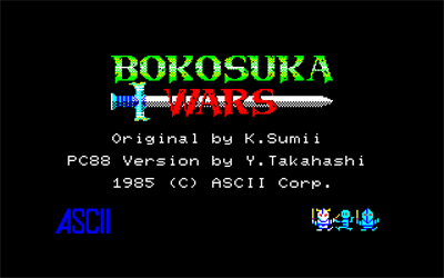 Bokosuka Wars - Screenshot - Game Title