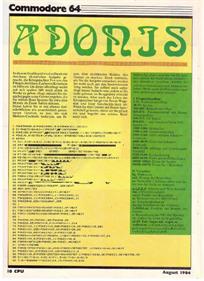 Adonis - Advertisement Flyer - Front Image