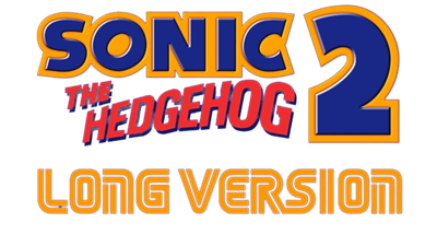 Sonic The Hedgehog 2: Long Version - Clear Logo Image