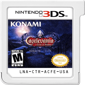 Castlevania: Lords of Shadow: Mirror of Fate - Cart - Front Image