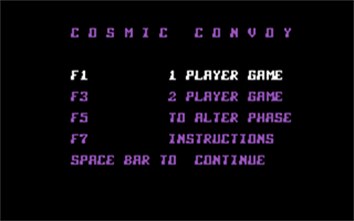 Cosmic Convoy - Screenshot - Game Title Image