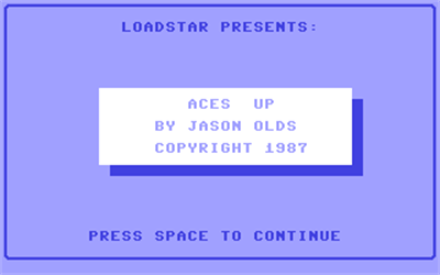 Aces Up (1988) - Screenshot - Game Title Image