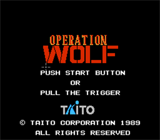 Operation Wolf - Screenshot - Game Title Image