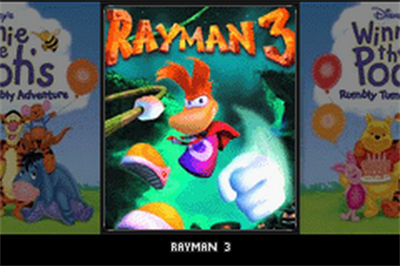 Winnie the Pooh's Rumbly Tumbly Adventure & Rayman 3 - Screenshot - Game Title Image