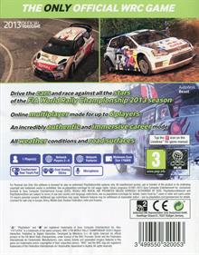WRC 4 FIA World Rally Championship - Box - Back Image