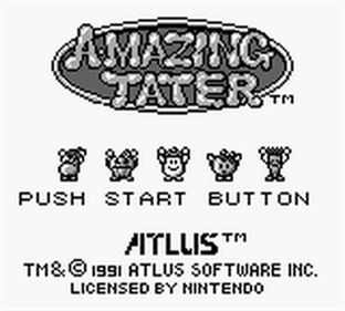 A-mazing Tater - Screenshot - Game Title Image