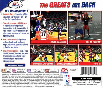 NBA Live 2000 - Box - Back Image