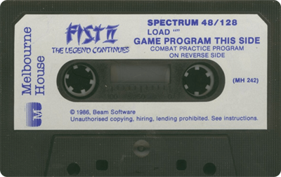 Fist II: The Legend Continues - Cart - Front Image