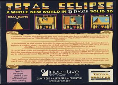 Total Eclipse - Box - Back Image