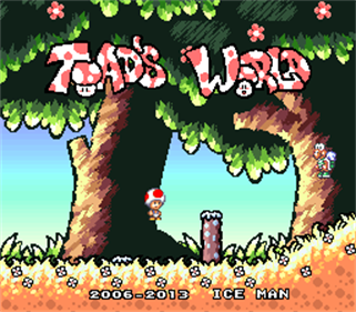 Toad's World - Screenshot - Game Title Image