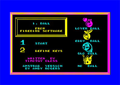 I, Ball - Screenshot - Game Title Image