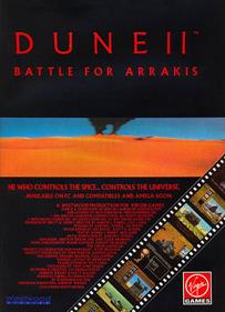 Dune II: Battle for Arrakis - Advertisement Flyer - Front Image