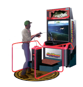 Sega Bass Fishing Deluxe - Arcade - Cabinet Image