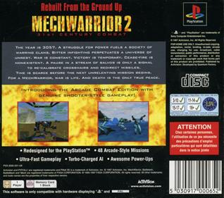 MechWarrior 2: 31st Century Combat - Box - Back Image