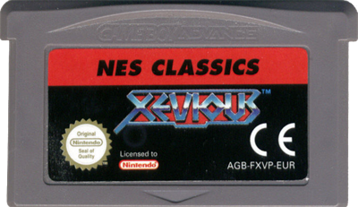 Classic NES Series: Xevious - Cart - Front Image